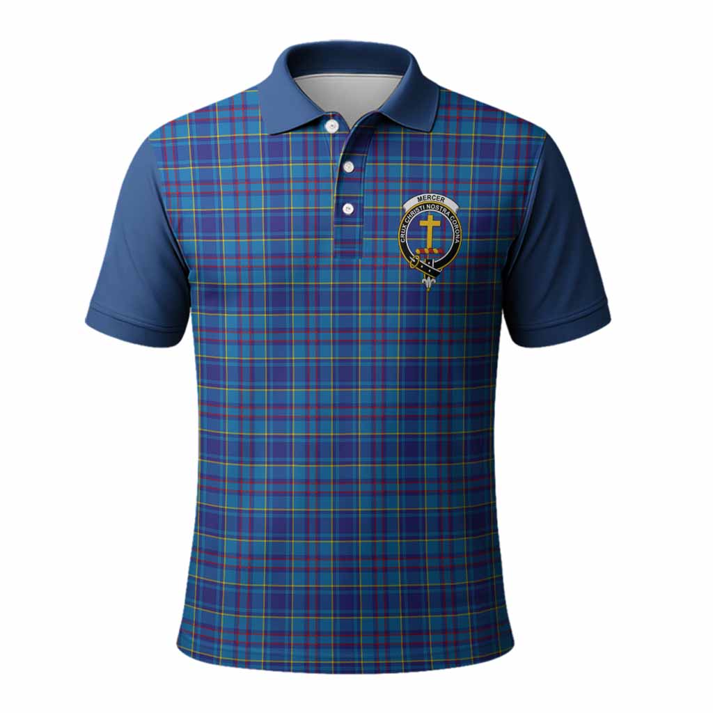 Mercer Tartan Accent Polo Shirt with Family Crest