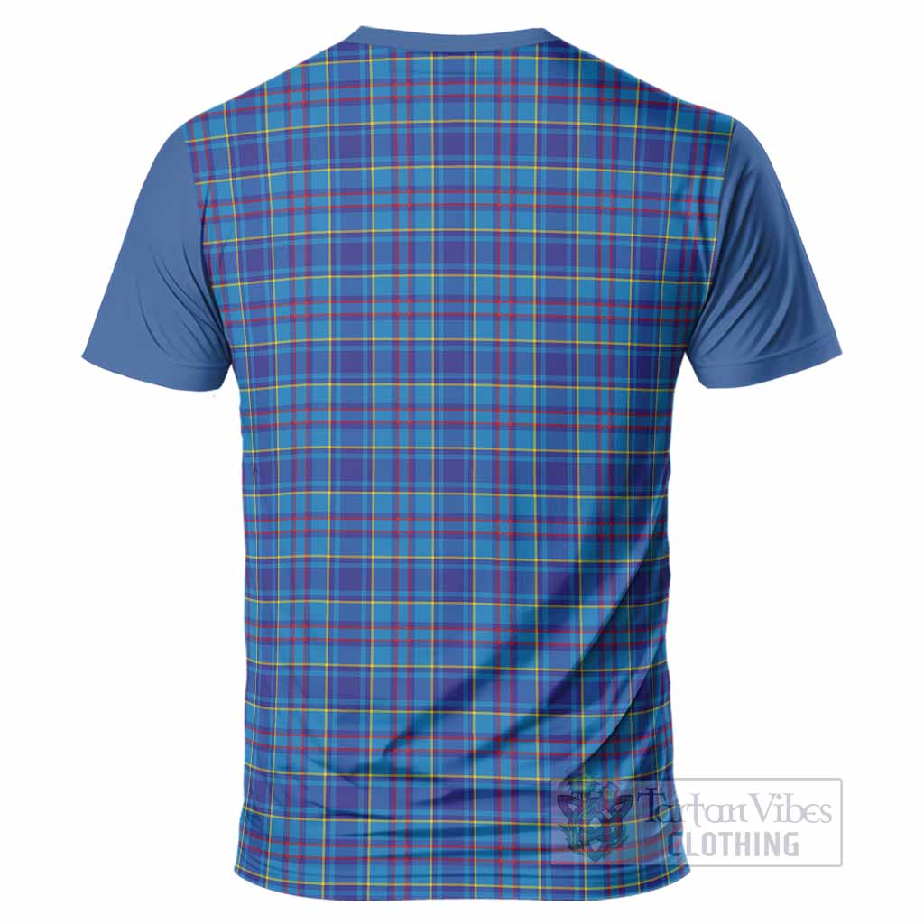 Mercer Tartan Accent T-Shirt with Family Crest