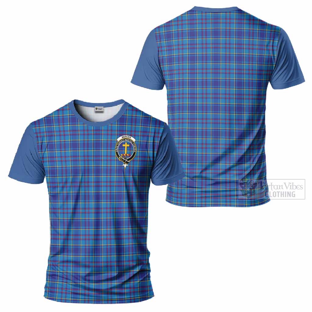 Mercer Tartan Accent T-Shirt with Family Crest