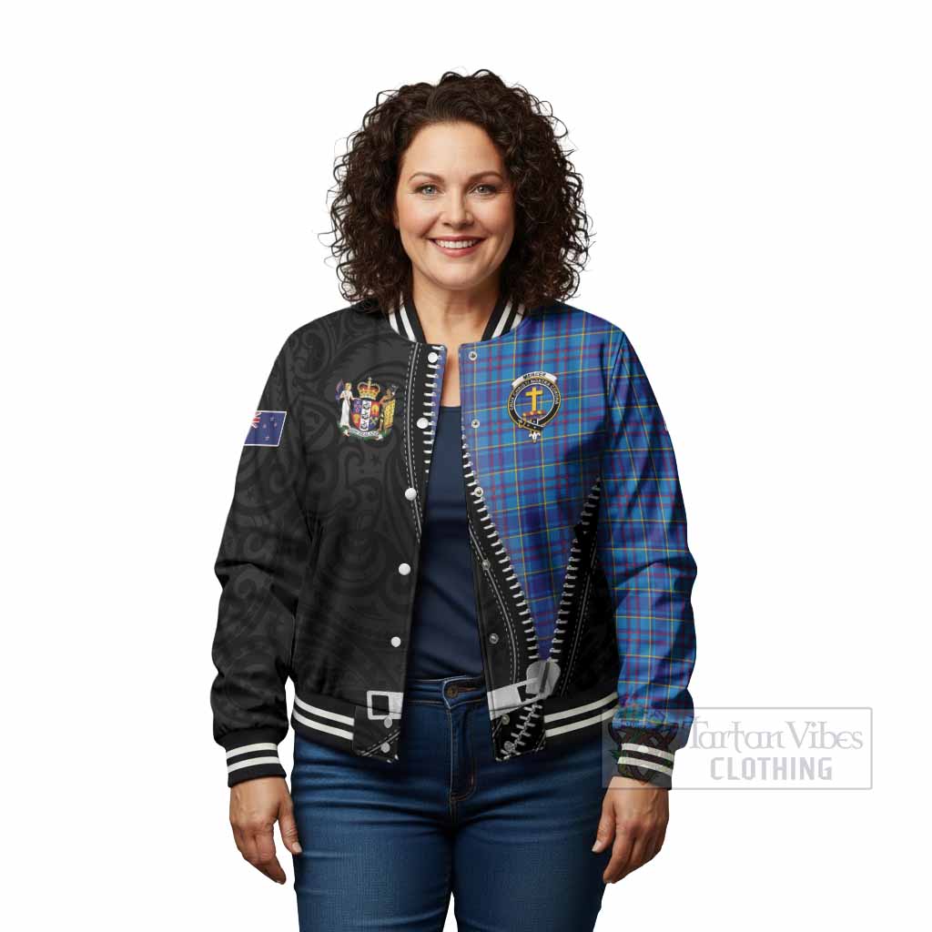 Mercer Tartan Baseball Jacket New Zealand Pattern Unique Zipper Stylized