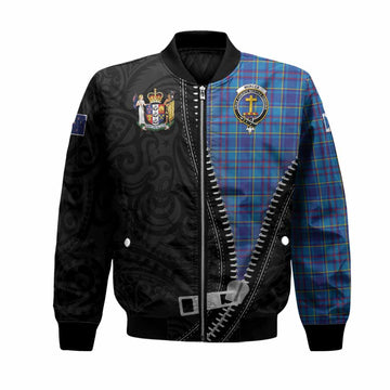 Mercer Tartan Bomber Jacket New Zealand Pattern Unique Zipper Stylized