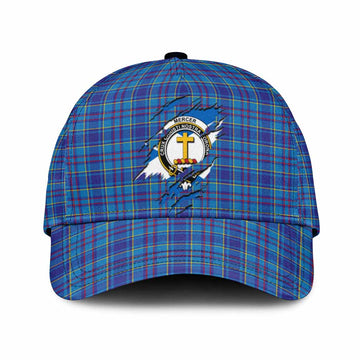 Mercer Tartan Classic Cap with Family Crest In Me Style
