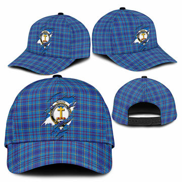 Mercer Tartan Classic Cap with Family Crest In Me Style