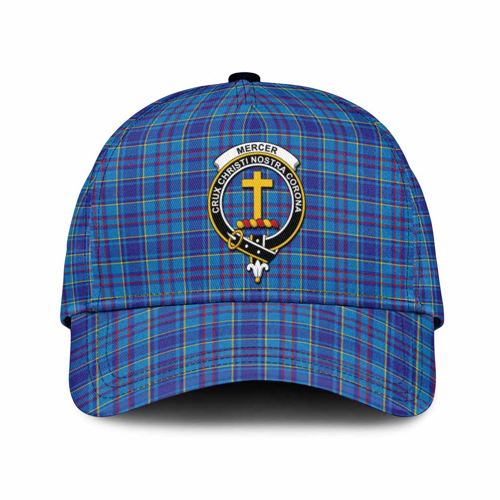 Mercer Tartan Classic Cap with Family Crest