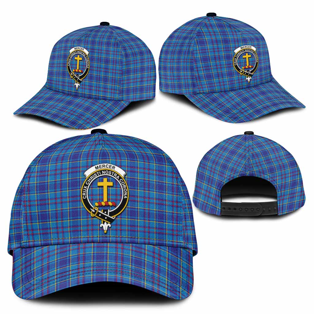 Mercer Tartan Classic Cap with Family Crest