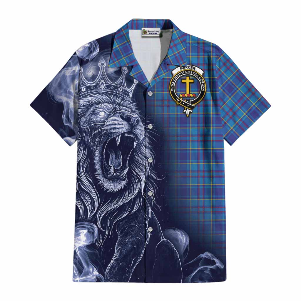 Mercer Tartan Cotton Hawaiian Shirt Roaring Lion Heritage