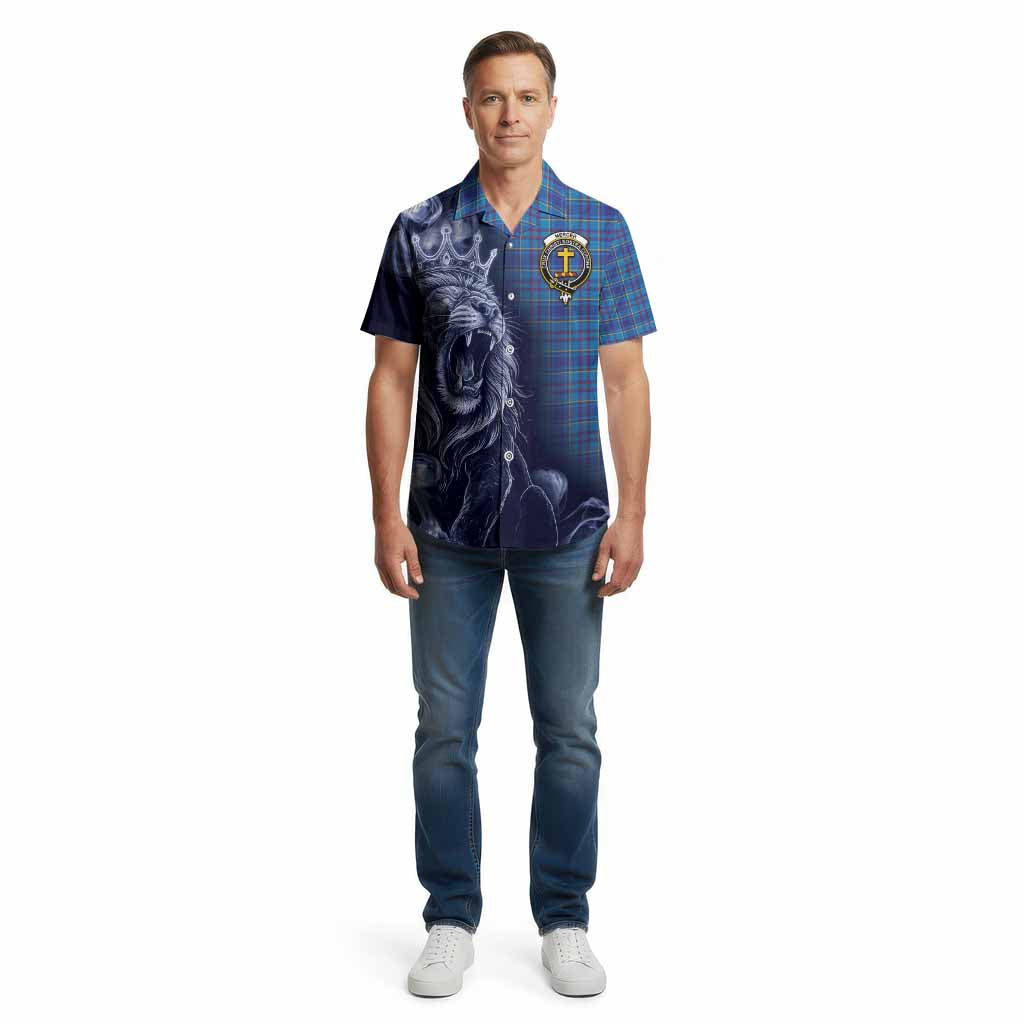 Mercer Tartan Cotton Hawaiian Shirt Roaring Lion Heritage