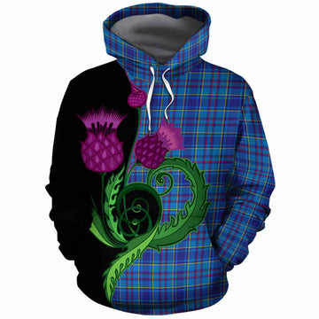 Mercer Tartan Cotton Hoodie Traditional Scottish Thistle