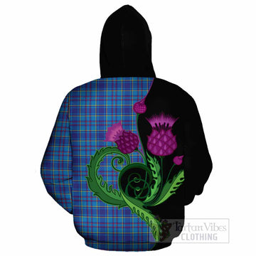 Mercer Tartan Cotton Hoodie Traditional Scottish Thistle