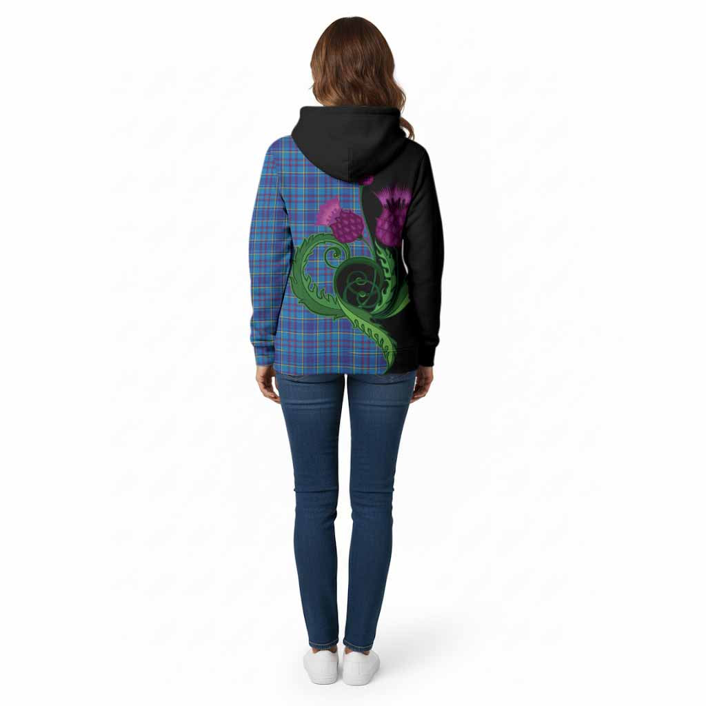 Mercer Tartan Cotton Hoodie Traditional Scottish Thistle