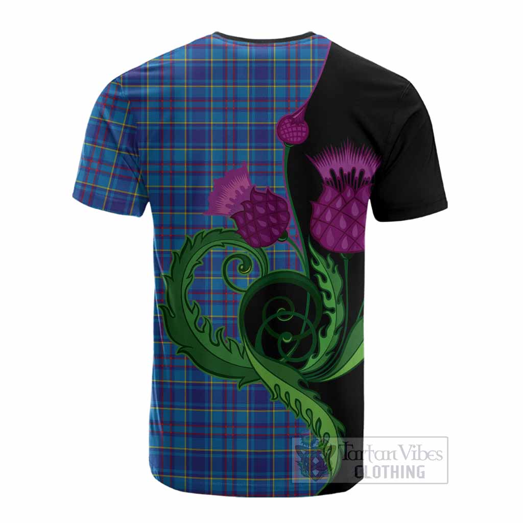 Mercer Tartan Cotton T-shirt Traditional Scottish Thistle