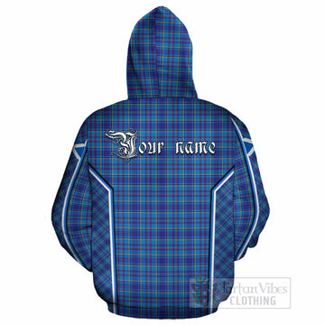 Mercer Tartan Crest Cotton Hoodie Scotland Coat of Arm Flag Style