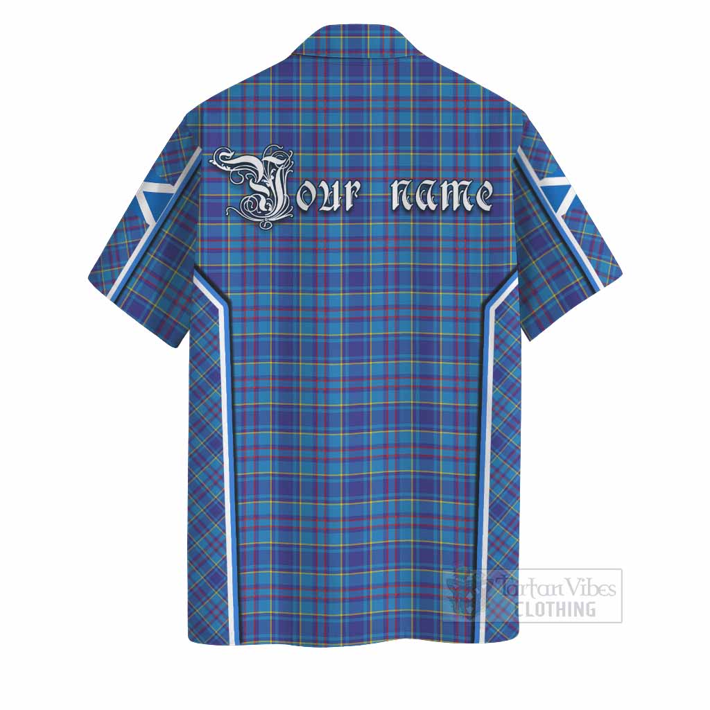 Mercer Tartan Crest Hawaiian Shirt Scotland Coat of Arm Flag Style - Tartan Vibes Clothing