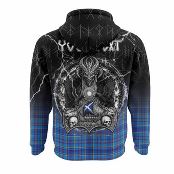 Mercer Tartan Crest Hoodie Celtic Odin's Raven Legacy