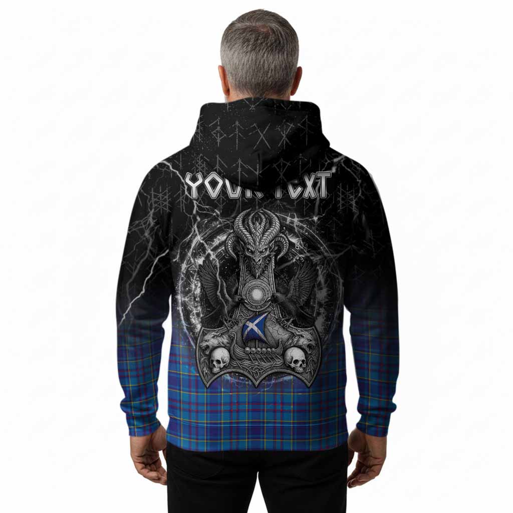 Mercer Tartan Crest Hoodie Celtic Odin's Raven Legacy