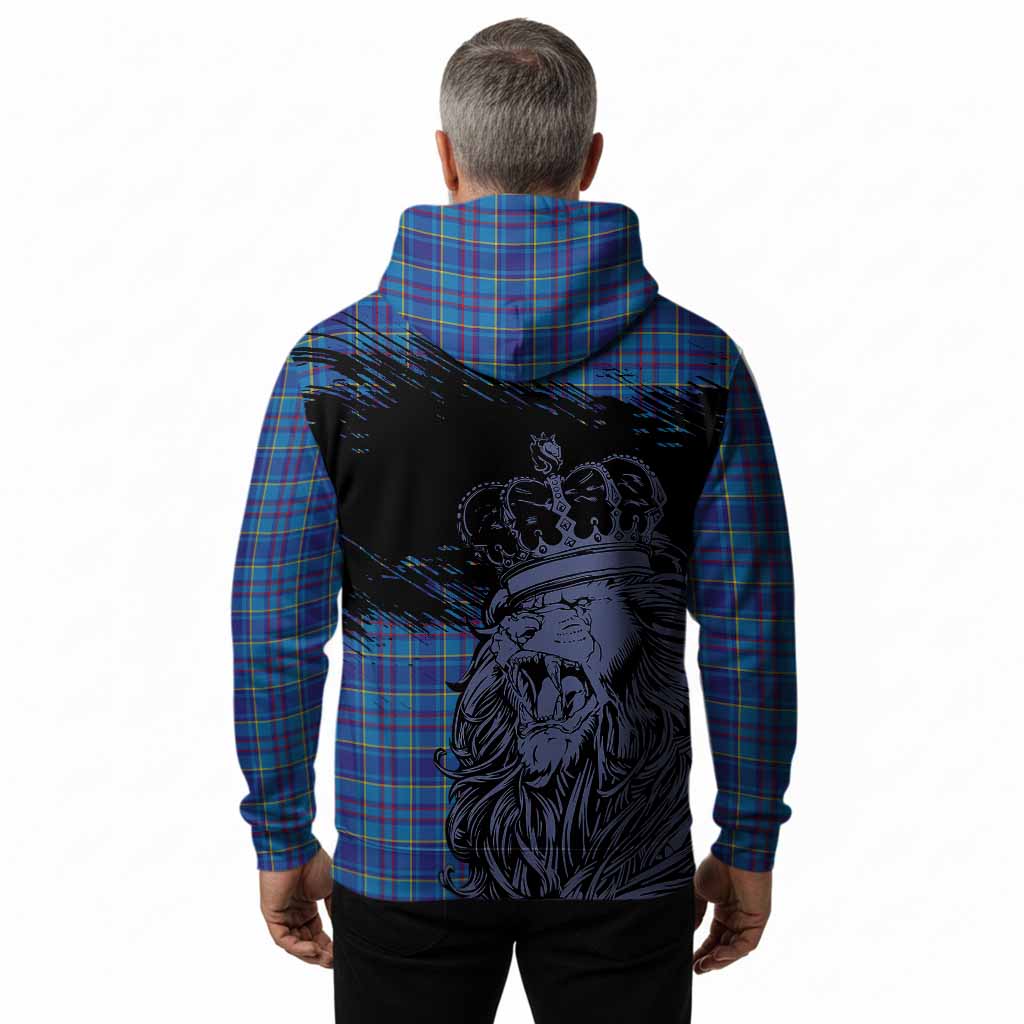 Mercer Tartan Crest Hoodie Crowned Lion Heritage Style