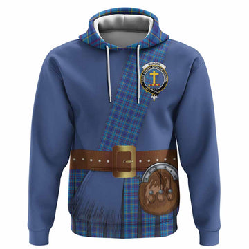 Mercer Tartan Crest Hoodie Kilt Costume Style