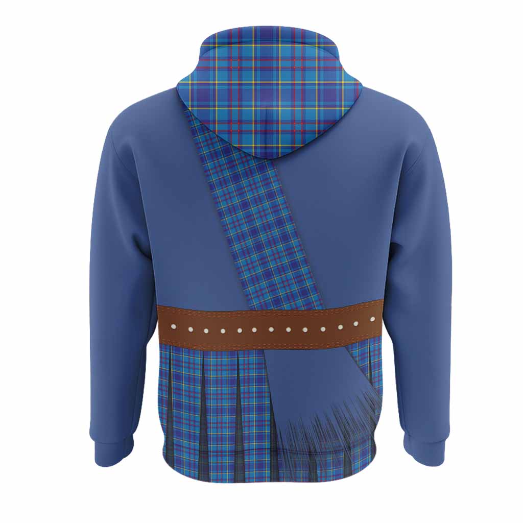 Mercer Tartan Crest Hoodie Kilt Costume Style
