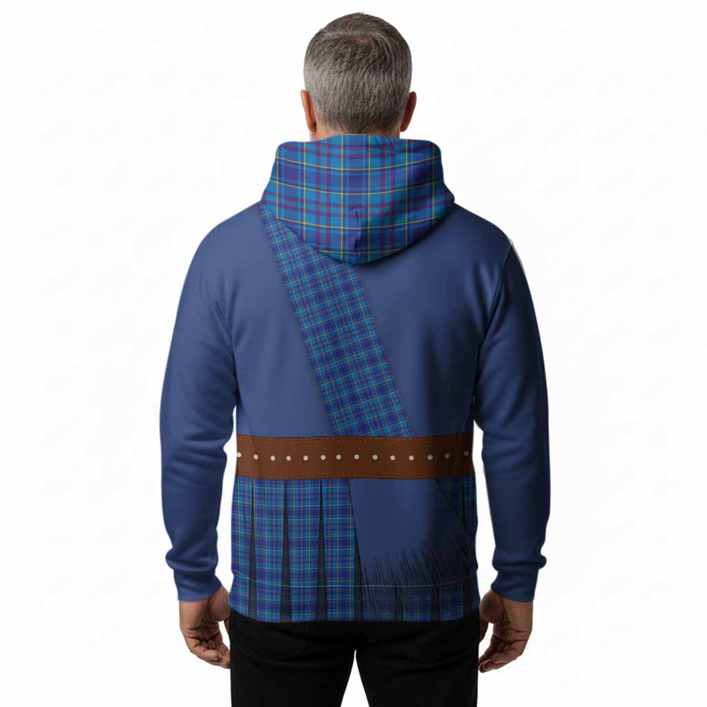 Mercer Tartan Crest Hoodie Kilt Costume Style