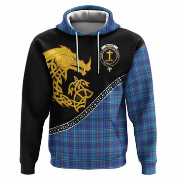 Mercer Tartan Crest Hoodie Legendary Dragon Knot Half Style