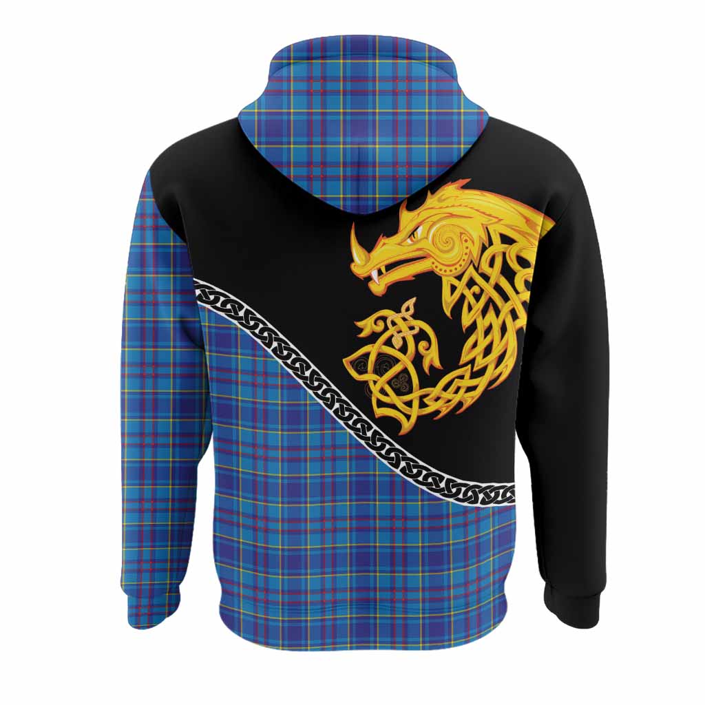 Mercer Tartan Crest Hoodie Legendary Dragon Knot Half Style