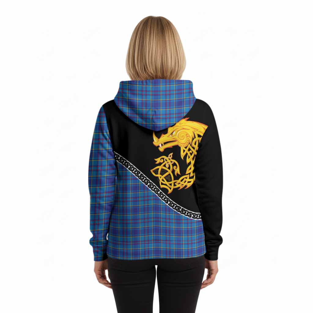 Mercer Tartan Crest Hoodie Legendary Dragon Knot Half Style