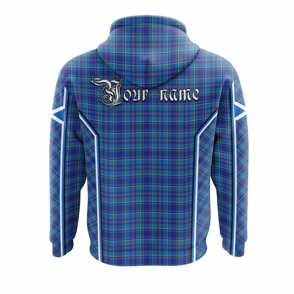 Mercer Tartan Crest Hoodie Scotland Coat of Arm Flag Style - Tartan Vibes Clothing