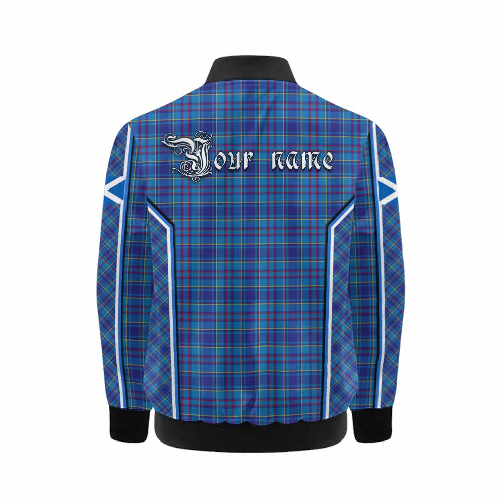 Mercer Tartan Crest Kid Bomber Jacket Scotland Coat of Arm Flag Style - Tartan Vibes Clothing