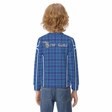 Mercer Tartan Crest Kid Knitted Sweatshirt Scotland Coat of Arm Flag Style - Tartan Vibes Clothing