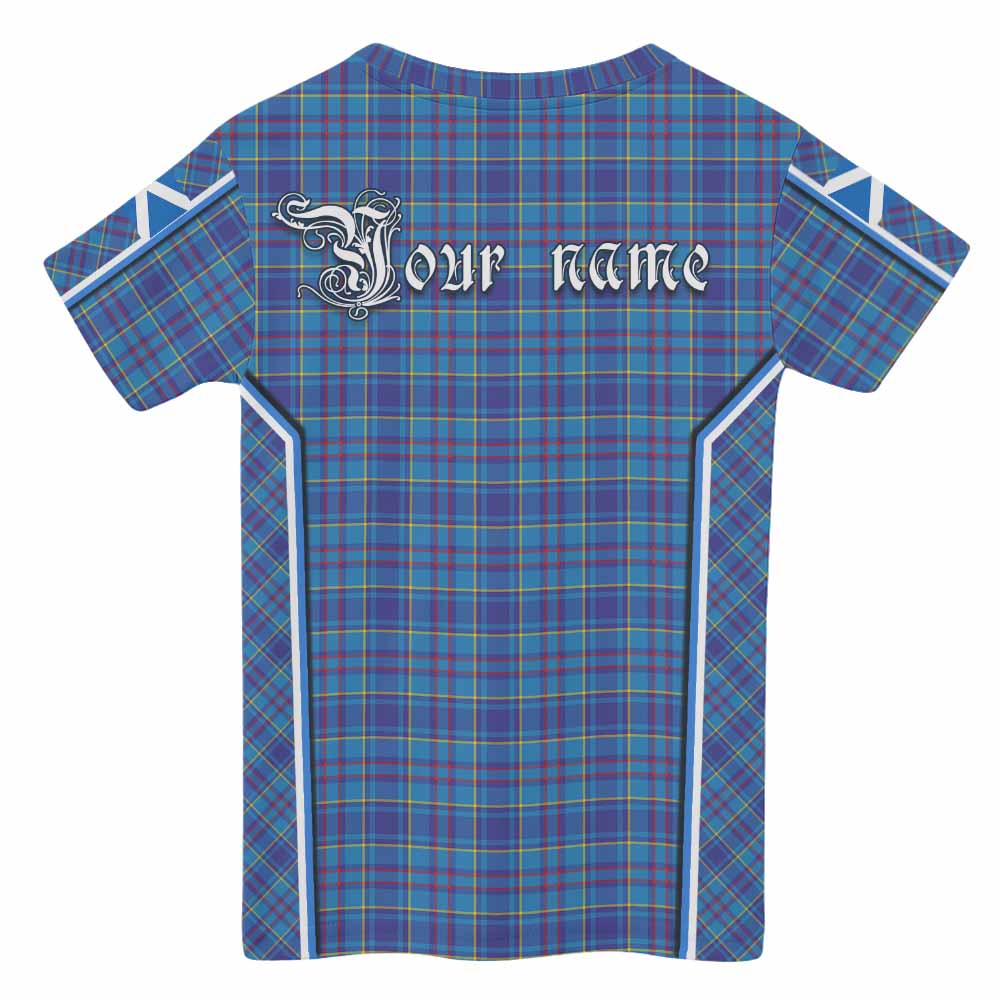 Mercer Tartan Crest Kid T-shirt Scotland Coat of Arm Flag Style - Tartan Vibes Clothing