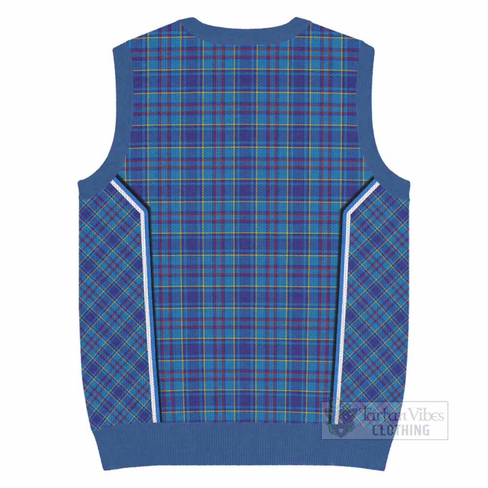 Mercer Tartan Crest Knitted V-Neck Vest Scotland Coat of Arm Flag Style - Tartan Vibes Clothing