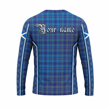 Mercer Tartan Crest Long Sleeve T-Shirt Scotland Coat of Arm Flag Style - Tartan Vibes Clothing