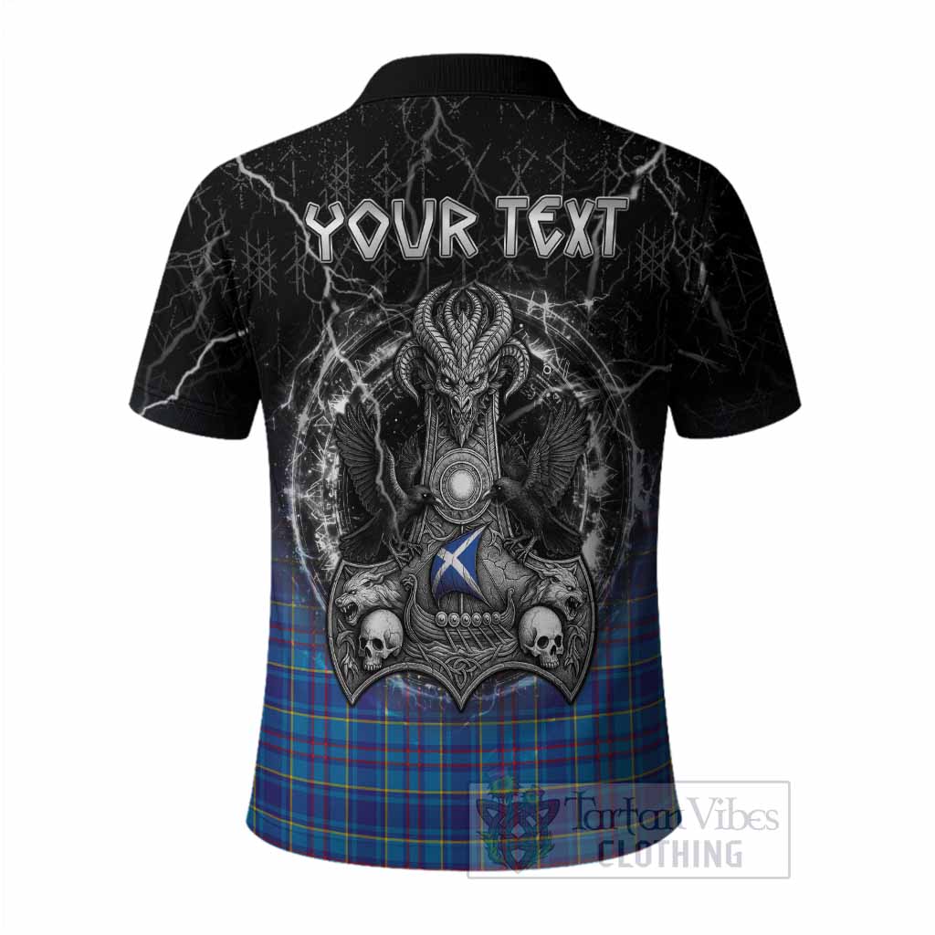 Mercer Tartan Crest Polo Shirt Celtic Odin's Raven Legacy