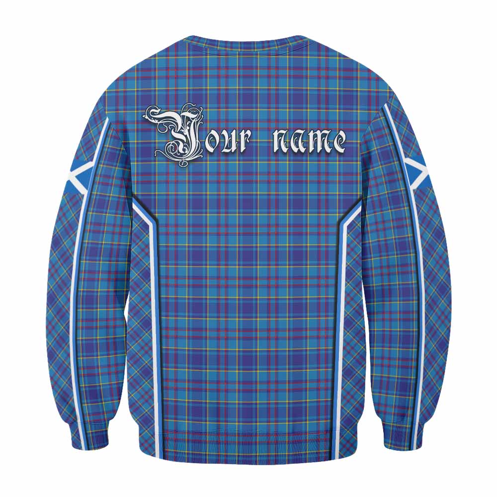 Mercer Tartan Crest Sweatshirt Scotland Coat of Arm Flag Style - Tartan Vibes Clothing