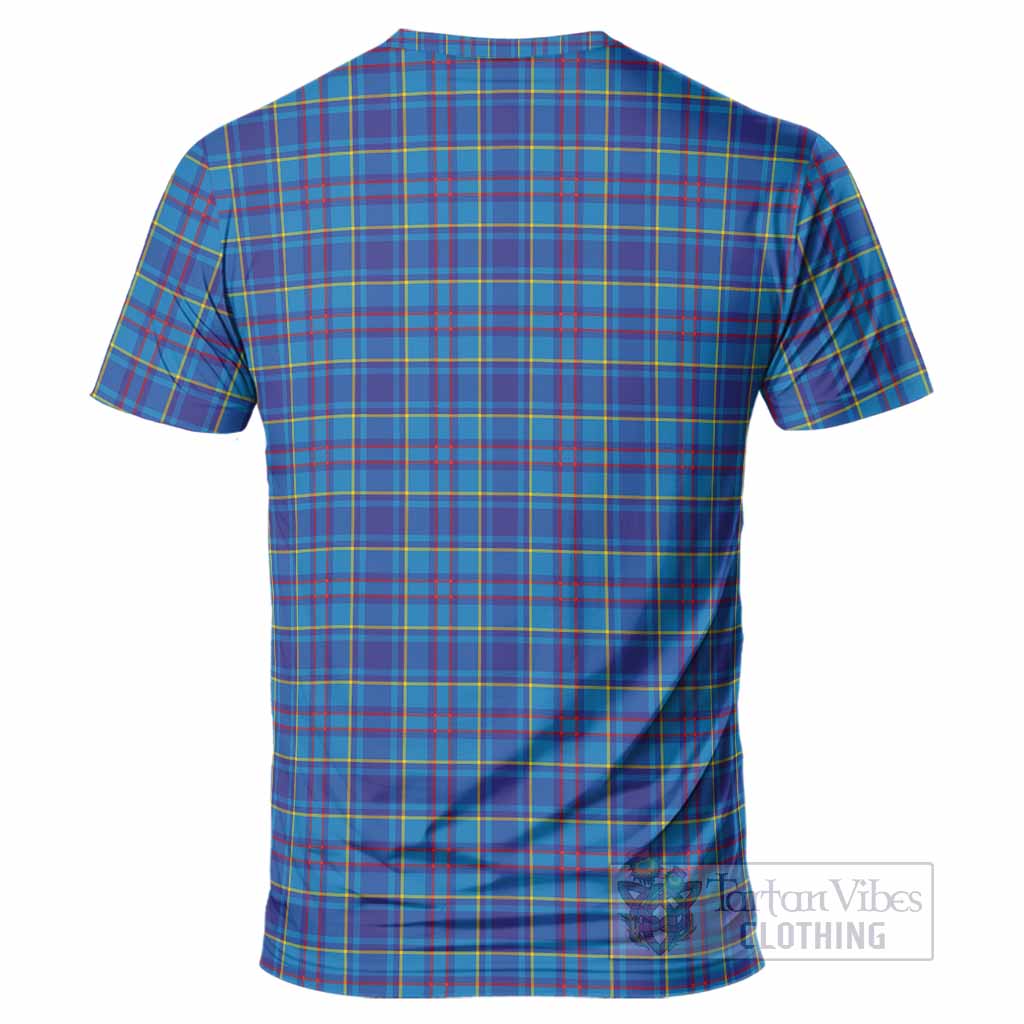 Mercer Tartan Crest T-Shirt Ferocious Lion Style