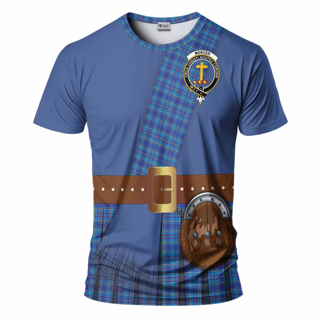 Mercer Tartan Crest T-Shirt Kilt Costume Style
