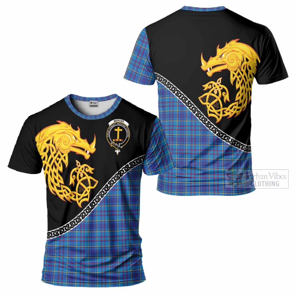 Mercer Tartan Crest T-Shirt Legendary Dragon Knot Half Style