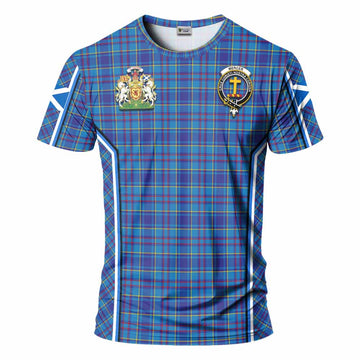 Mercer Tartan Crest T-shirt Scotland Coat of Arm Flag Style - Tartan Vibes Clothing