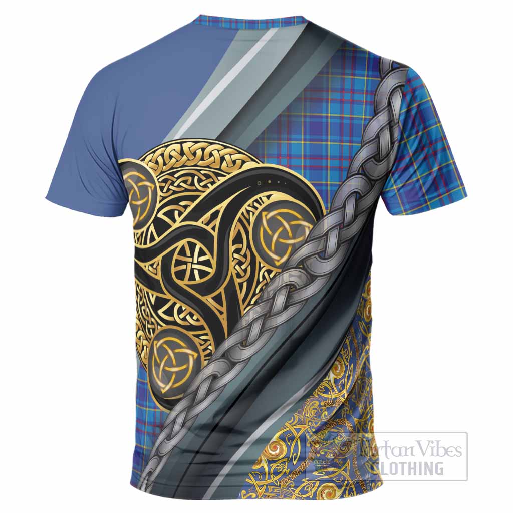 Mercer Tartan Crest T-Shirt Scottish Triskele Celtic