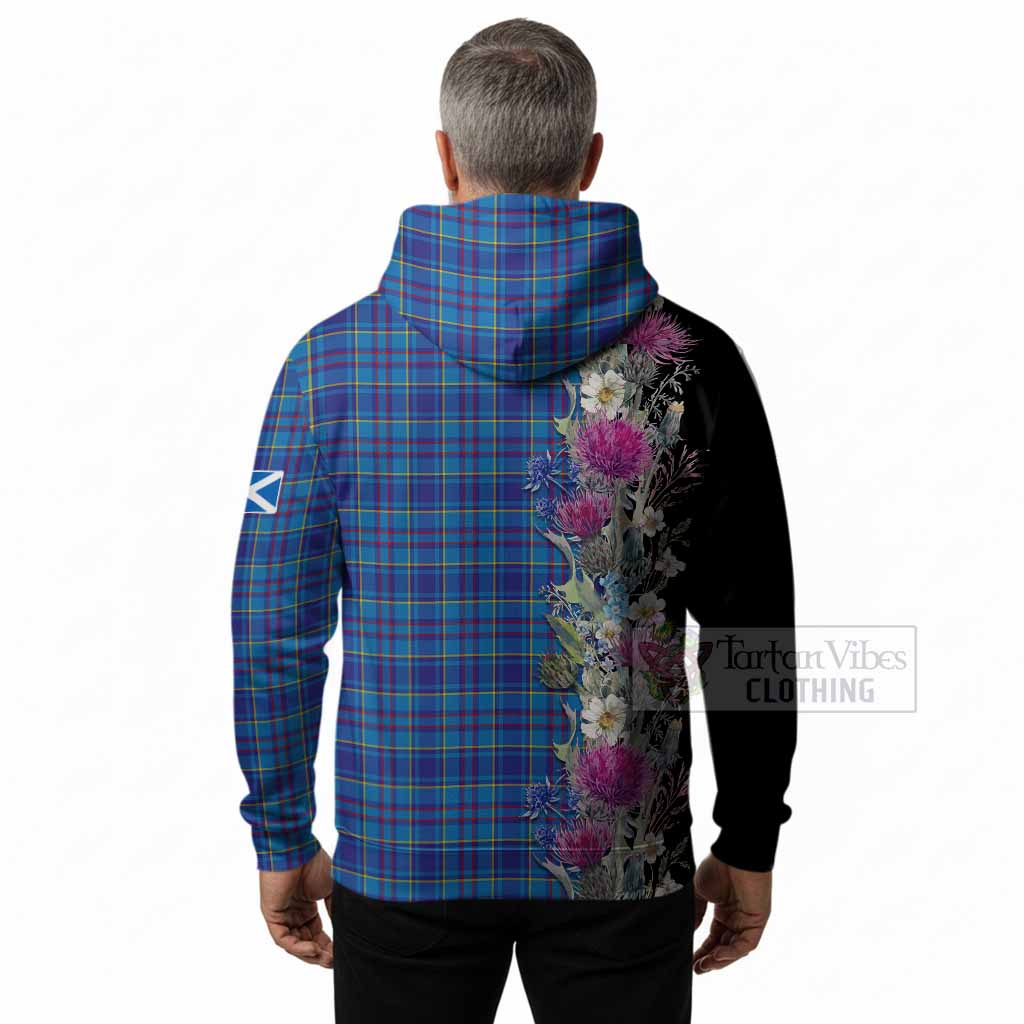 Mercer Tartan Crest Thistle Floral Hoodie
