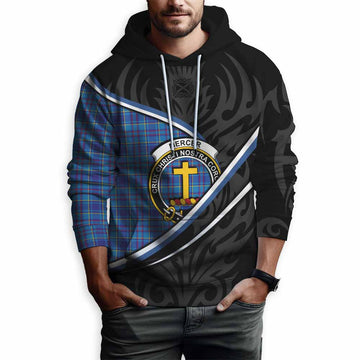 Mercer Tartan Family Crest Hoodie Celtic Scottish Thistle Floral - Tartan Vibes Clothing