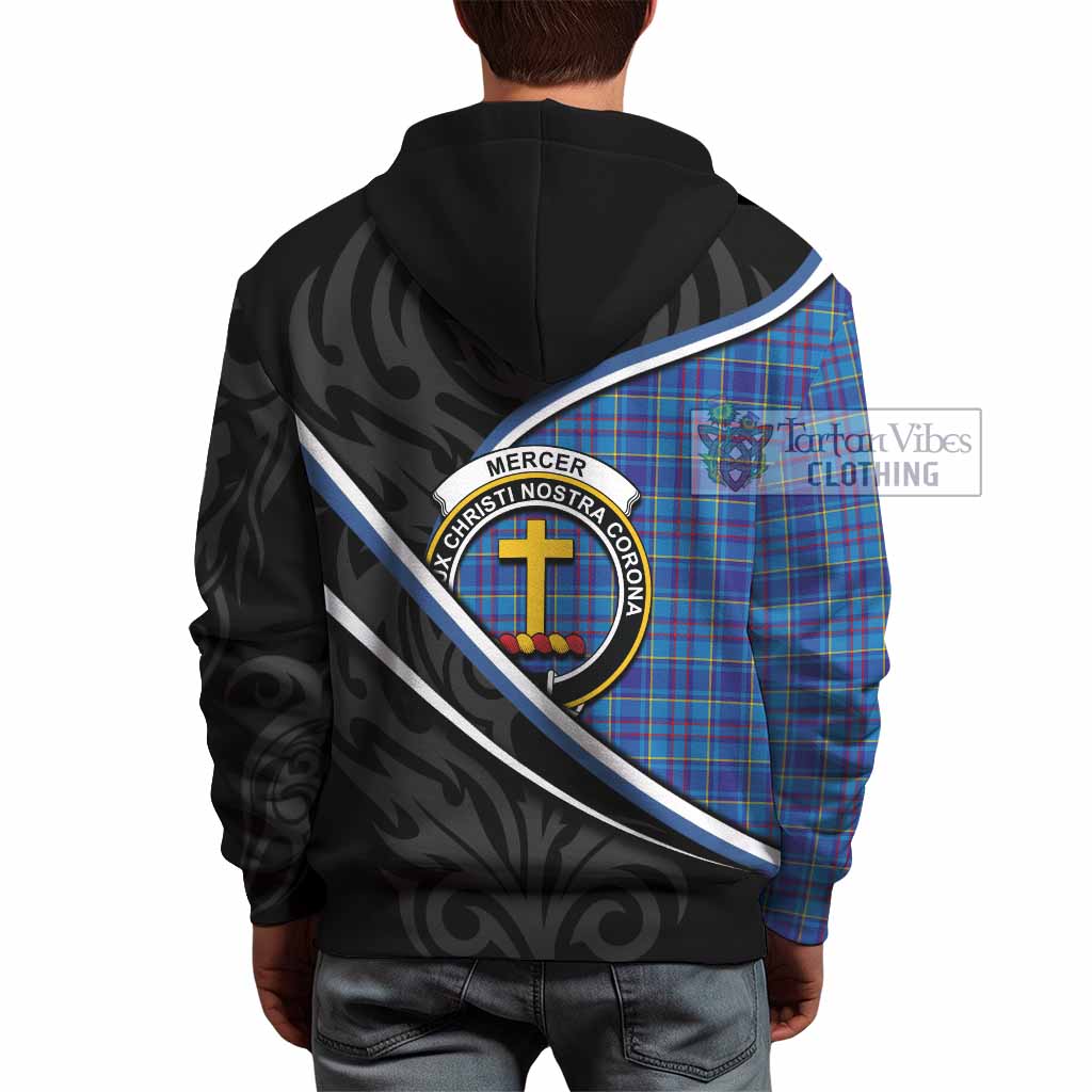 Mercer Tartan Family Crest Hoodie Celtic Scottish Thistle Floral - Tartan Vibes Clothing