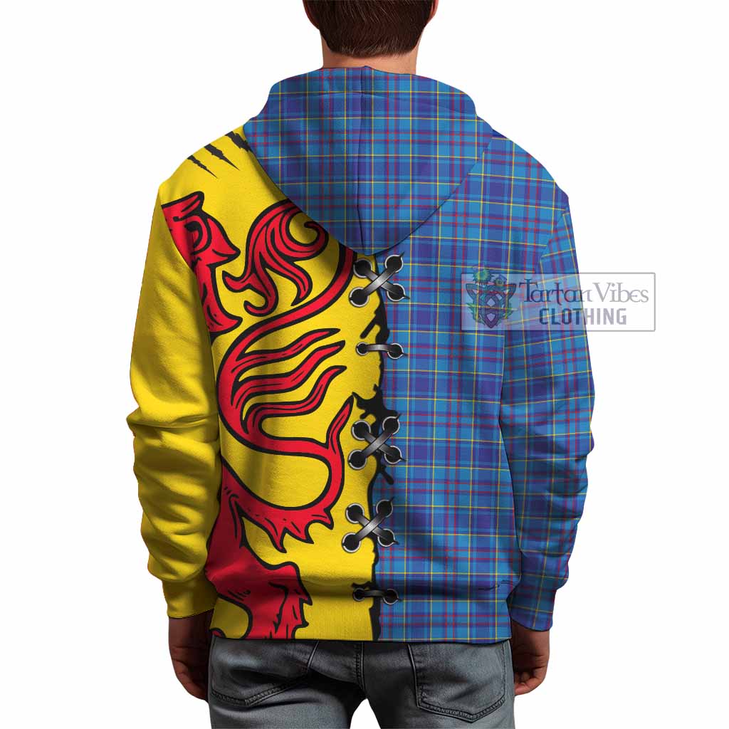 Mercer Tartan Family Crest Hoodie Lion Rampant Honor - Tartan Vibes Clothing