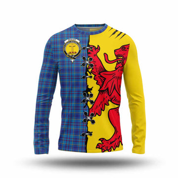 Mercer Tartan Family Crest Long Sleeve T-Shirt Lion Rampant Honor - Tartan Vibes Clothing