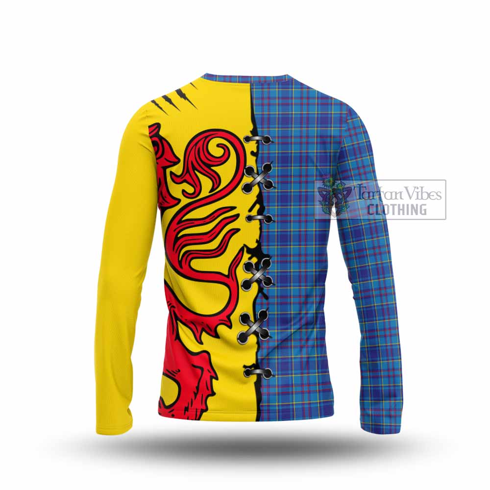 Mercer Tartan Family Crest Long Sleeve T-Shirt Lion Rampant Honor - Tartan Vibes Clothing