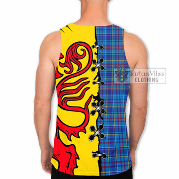 Mercer Tartan Family Crest Men Tank Top Lion Rampant Honor - Tartan Vibes Clothing