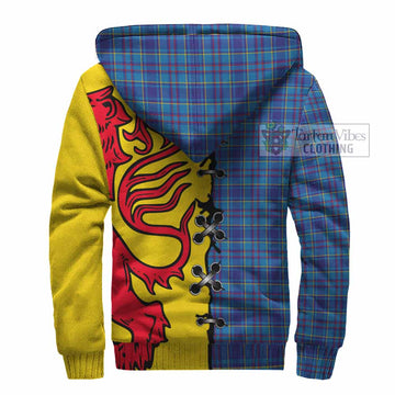 Mercer Tartan Family Crest Sherpa Hoodie Lion Rampant Honor