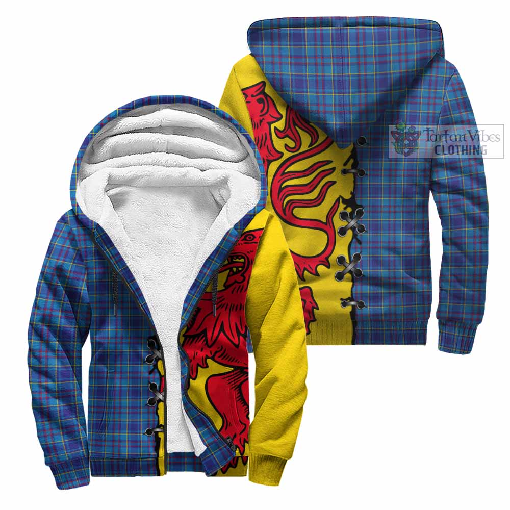 Mercer Tartan Family Crest Sherpa Hoodie Lion Rampant Honor - Tartan Vibes Clothing