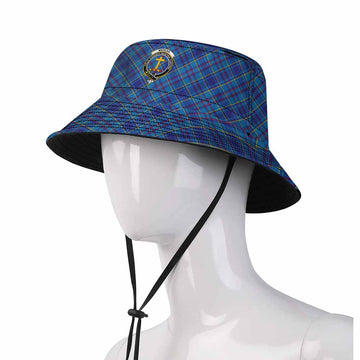 Mercer Tartan Fishing Hat with Family Crest