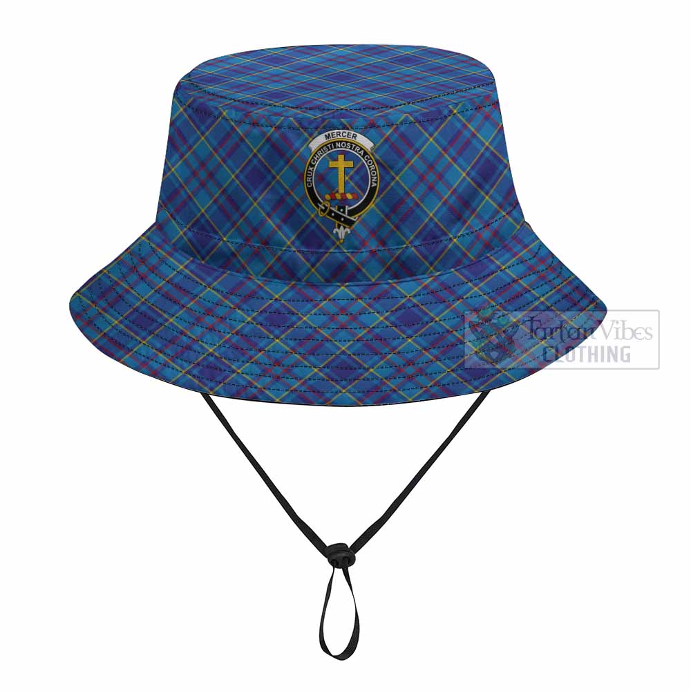 Mercer Tartan Fishing Hat with Family Crest